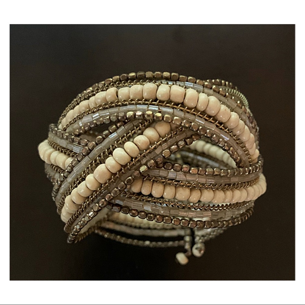 Bracelet woven intertwined beaded three-in-one bracelets